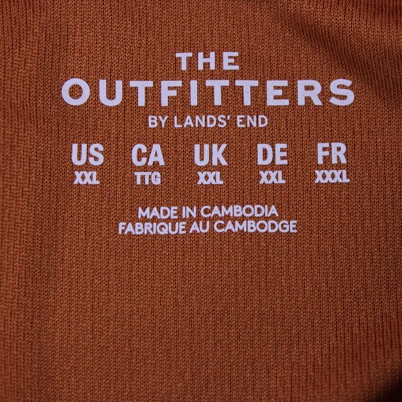 The Outfitters Jensen Composites Crew-Neck Polo shirt Orange Men Size XXL - Picture 6 of 10